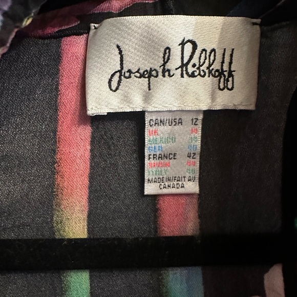 Joseph Ribkoff Multicolor Floral Fooler Top - Picture 3 of 7